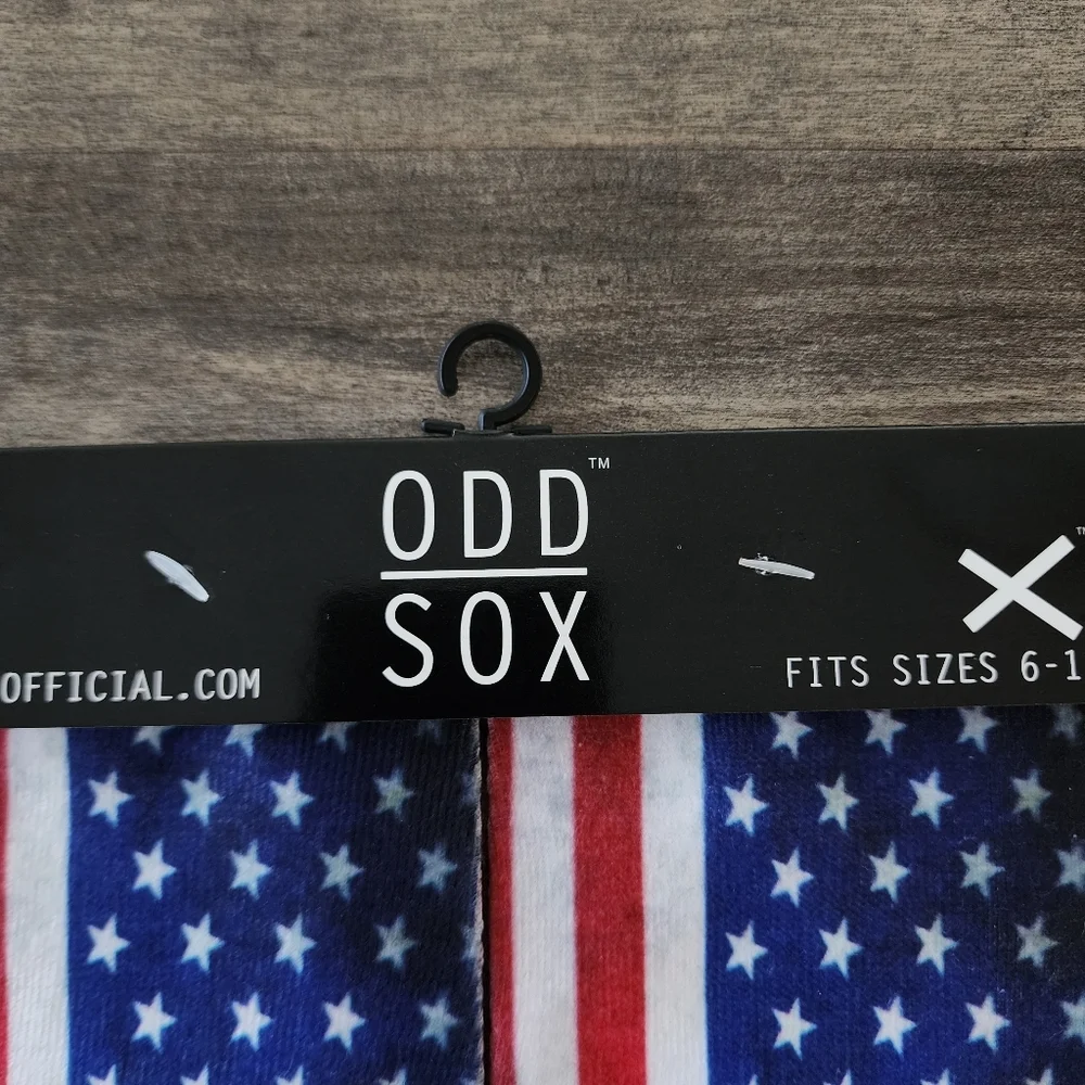 OddSox American Flag Patriotic Socks Unisex NEW